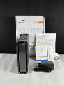 Arris Surfboard SBG10 Black AC1600 Wi-Fi High-Speed Cable Modem For Gaming - Picture 1 of 12