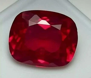 Certified Flawless 9.65 Ct Natural Burmese Red Ruby Cushion Cut Loose Gemstone - Picture 1 of 5
