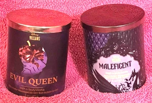 Bath & Body Works Disney Villain Evil Queen &Maleficent Single Wick Candles NEW! - Picture 1 of 5