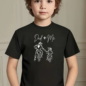Camisa de paseo en bicicleta Daddy and Me padre niño conjunto a juego ciclismo aventura camiseta - Imagen 1 de 23