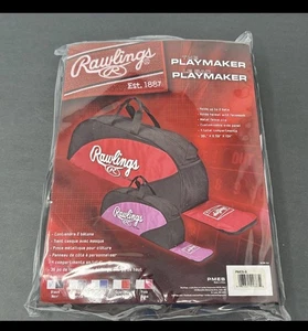 Rawlings Baseball Softball BLACK Bat Helmet Playmaker Carrying Equipment Bag NEW - Picture 1 of 4
