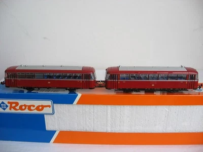 DB123 * ROCO H0 43018 Railcar VT98 / VS98 DB Railbus 2 Pieces DC Original Packaging - Image 1 of 4