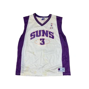 Champion NBA Phoenix Suns Jersey White Purple Marbury #3 Tank Top Mens Size L - Picture 1 of 7