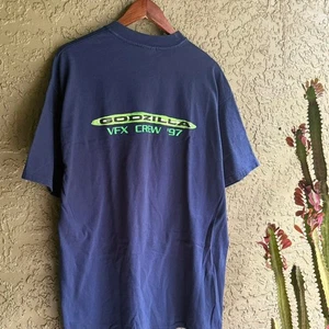 Vintage 1997 Godzilla VFX Film Crew RARE Movie Men's XL Tee - Picture 1 of 5