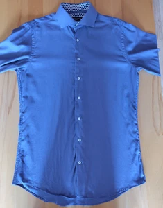 Bügelfreies Hemd von Michaelis in lila, slim Fit, reine Baumwolle, Größe 39 - Bild 1 von 4