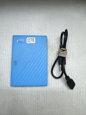 Western Digital My Passport Blue 2TB USB 3.2 2.5" 5400 RPM Portable HDD (WDBPKJ0 - Image 1 of 4