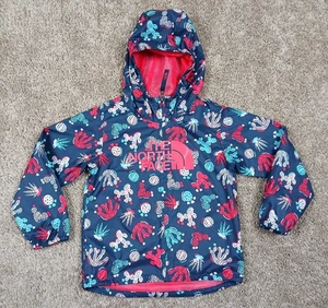 The North Face Windbreaker Rain Hooded Jacket Girls 4T Mesh Lined - Picture 1 of 9
