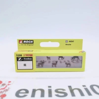 Rokuhan Z Gauge S208 Deers Scale 1/220 Tiny Figures Animals 6 Pieces - Image 1 of 4