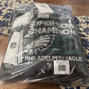 MENS Nike Philadelphia Eagles Super Bowl Champs LIX Gray Hoodie  XXL NWT - Picture 1 of 8