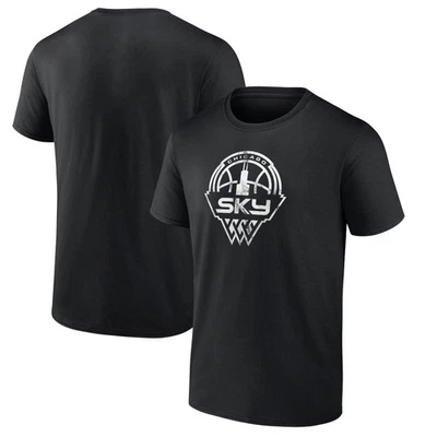 Men's Black Chicago Sky Marble T-Shirt - Image 1 of 3