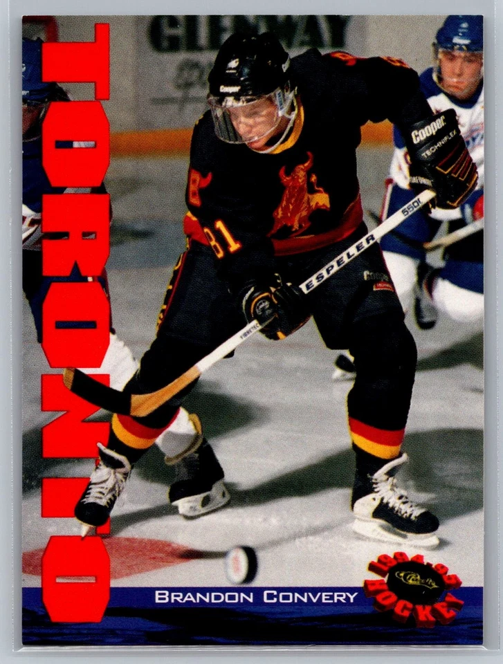 Brandon Convery 1994-95 Classic HOCKEY #82 Toronto Maple Leafs - Image 1 of 2