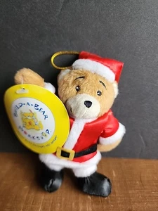 Build A Bear Workshop Santa Claus Suit Teddy Bear 5" Plush Stuffed Ornament - Picture 1 of 12