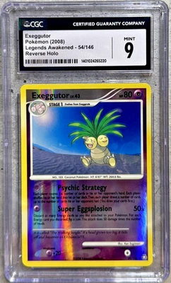 Pokémon Card Exeggutor Reverse Holo CGC 9 Mint, Legends Awakened 54/146 2008 (1) - Image 1 of 4
