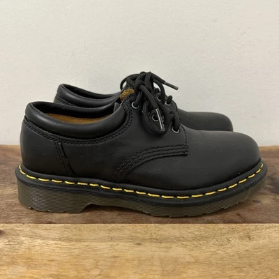 Dr Martens 8053 Womens Sz 5 / Mens 4 Black Oxford Leather Shoes 5 Eye Lace Up - Image 1 of 4