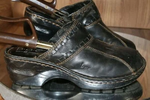 BOC Soft Leather Platform Mules Slip-on Chunk Heel BO3634 Womens Size 7, EU38 - Picture 1 of 12