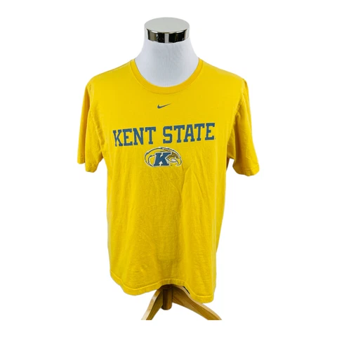 Nike Kent State Golden Flashes NCCA Football Yellow T-Shirt Men’s XL Cover