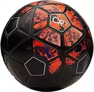 CR7 Fútbol PVC Fútbol Negro y Rojo Talla 5. AUTÉNTICO MEJOR CALIDAD - Imagen 1 de 7