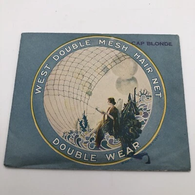 Antique 1920 Art Deco Augustus West Double Mesh Hair Net Cap Blonde - Image 1 of 4