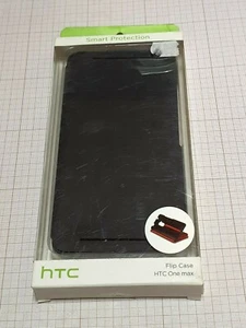 Original genuine HTC One Max HC V880 Flip Case Black New Blister - Picture 1 of 3