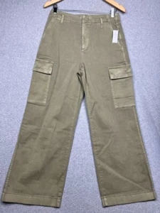 GAP 90's Baggy Loose BOHO Wide Leg Cargo Pants Petite 4 Minimal Grunge Y2k Urban - Picture 1 of 15
