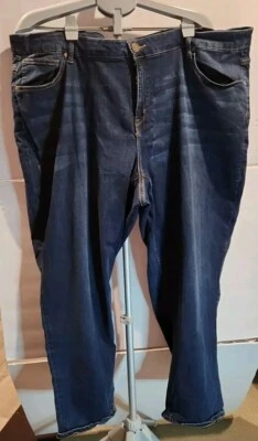 Lane Bryant Pre-owned Size 28 Medium Wash Denim Jeans Low Rise Straight Foto 1 de 4