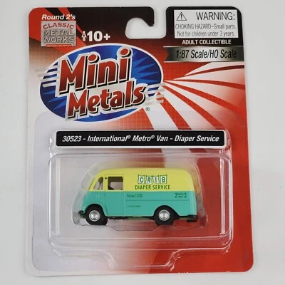 Mini Metals HO Scale CMW P/N 30523 International Metro Van Crib Diaper Service - Image 1 of 4