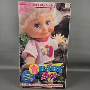Bambola Baby Face Galoob So Shy Sheila 13" nuova in scatola aperta leggi descrizione - Foto 1 di 14
