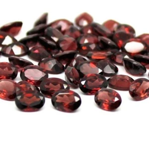 8.40Ct 10 Pcs Lot Natural Certified Garnet Oval Cut Loose Gemstone - Imagen 1 de 5
