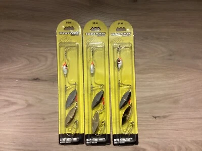  (3) Booyah Bait Company 1/4 OZ Boo Spin rig Willow alpino BYBSRW14685 Nuevo Foto 1 de 3