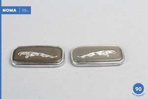 00-04 Jaguar S-Type X202 Front Left and Right Fender Logo Badge Set of 2 OEM
