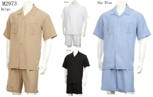 Men's 2-piece Spring/Summer Casual Short Sleeve Shirt Set /Walking Suit 2973 - Picture 1 of 7