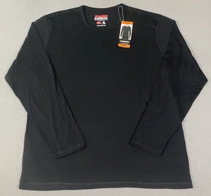 Karbon 100% Merino Wool Long Sleeve Shirt Baselayer Mens Size XXL 2XL Black NWT - Picture 1 of 10