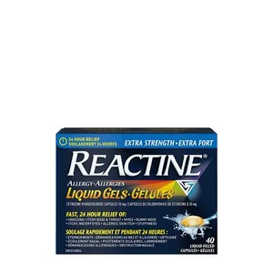 Reactine Extra Strength Antihistamine Liquid Gel Pills - 10mg Cetirizine Hydr... - Picture 1 of 5
