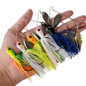 5pcs/lot Spinner Baits Double Blade Buzzbait Lead Head Crankbaits 3/0 Hook Bass  - Picture 1 of 11