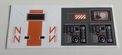 MARKENLOS Lego Star Wars Custom Sticker Sheet 8089 Hoth Wampa Cave ricambio ricambio