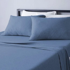 Cotton Jersey Tshirt sheet set - Single Size - Red or Blue - Picture 1 of 2