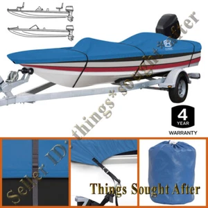 Trailerable V-Hull Bass Boat Storage Cover 16 17 18.5' ft to 98" Beam Stellex - Bild 1 von 8