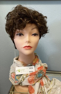 Peluca Envy KAITLYN en marrón medio rizado superior atrevida - Nueva en caja Foto 1 de 4