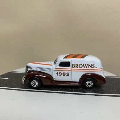 1992 Matchbox Team Collectibles NFL Cleveland Browns ‘39 Chevy Sedan Panel NM - Image 1 of 4