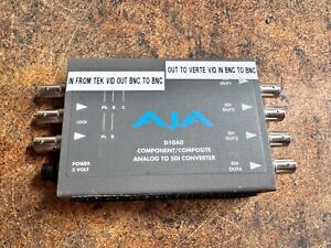 AJA D10AD Component/Composite Analog To SDI Converter NO POWER SUPPLY