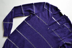 Eric Bompart cashmere women's jumper ladies sweater size S purple/purple - Picture 1 of 5