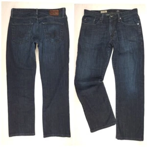 Pantalones de mezclilla AG Adriano Goldschmied para hombre 31 x 29 HERO relajados rectos elásticos usados en excelente estado  - Imagen 1 de 7