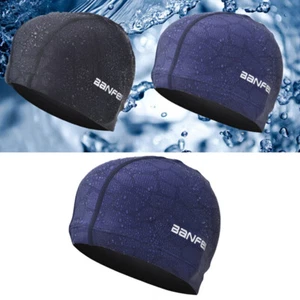 Summer Swimming Cap Nylon High Elasticity Flexible Durable Adult Swimming Hat-bf - Picture 1 of 8