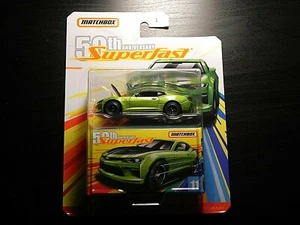 2019 MATCHBOX 50th Anniversary Superfast #11 Green '17 Chevy Camaro - Picture 1 of 3
