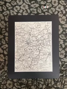 1914 antique map of Belgium , EAST FLANDERS , Mounted , Rare , Great War Era - Picture 1 of 3