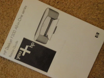 HP Deskjet F300 serie todo en uno guía básica manual instrucciones 2006 Foto 1 de 4