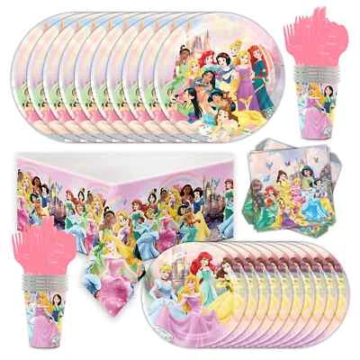 Princess Tableware Party Supplies Kids Girls Birthday Decoration - image 1 of 4