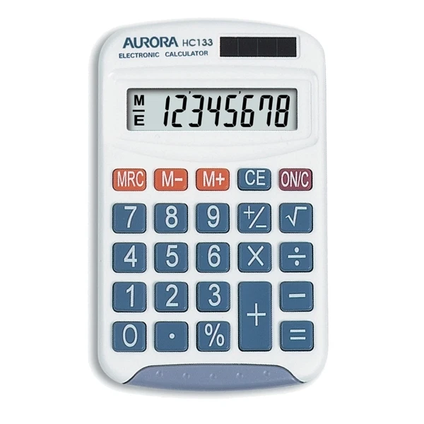 Aurora HC-133 Twin-power Pocket Calculator - Image 1 of 1