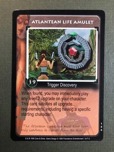 1999 Tomb Raider Sammelkarte #146 Atlantean Life Amulett neuwertig schön! - Bild 1 von 6