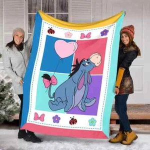 Personalized Eeyore Sofa BLANKET US SIZE MOTHER DAY GIFT ALL OVER PRINT US SIZE - Picture 1 of 3